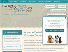 Tablet Screenshot of elmhurstanimalcarecenter.com